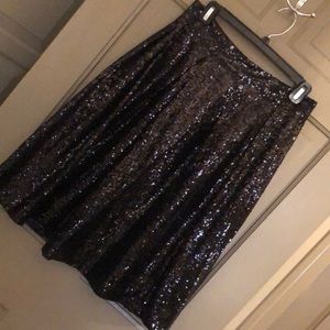 Black Sequin skirt